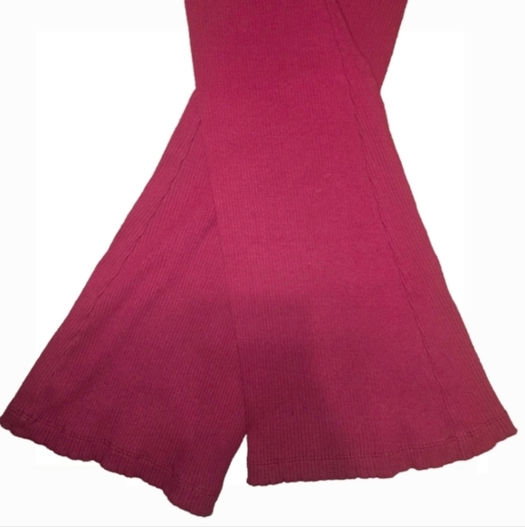 Victoria’s Secret PINK Womens Medium Collegiate Cable-Knit Foldover Flare Pants - Picture 4 of 4